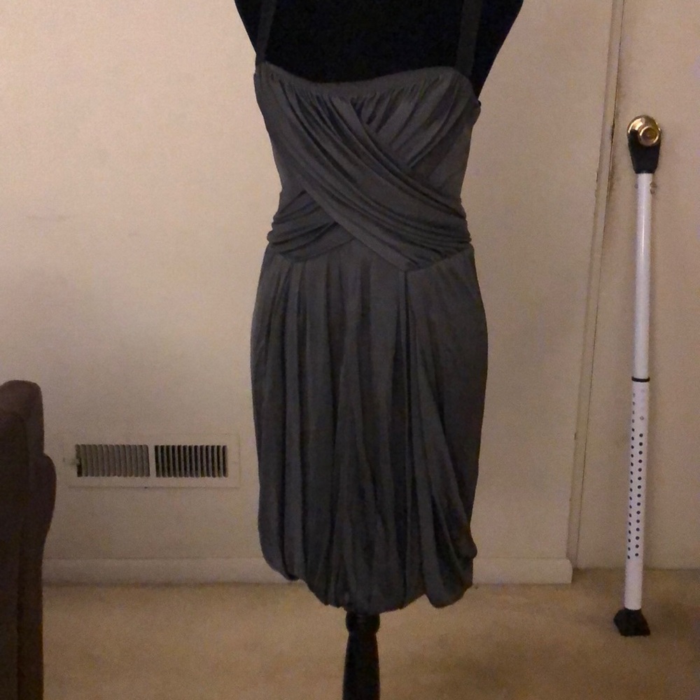Rag & Bone silver bubble hem t-back cocktail dress. Size 6, gently worn.